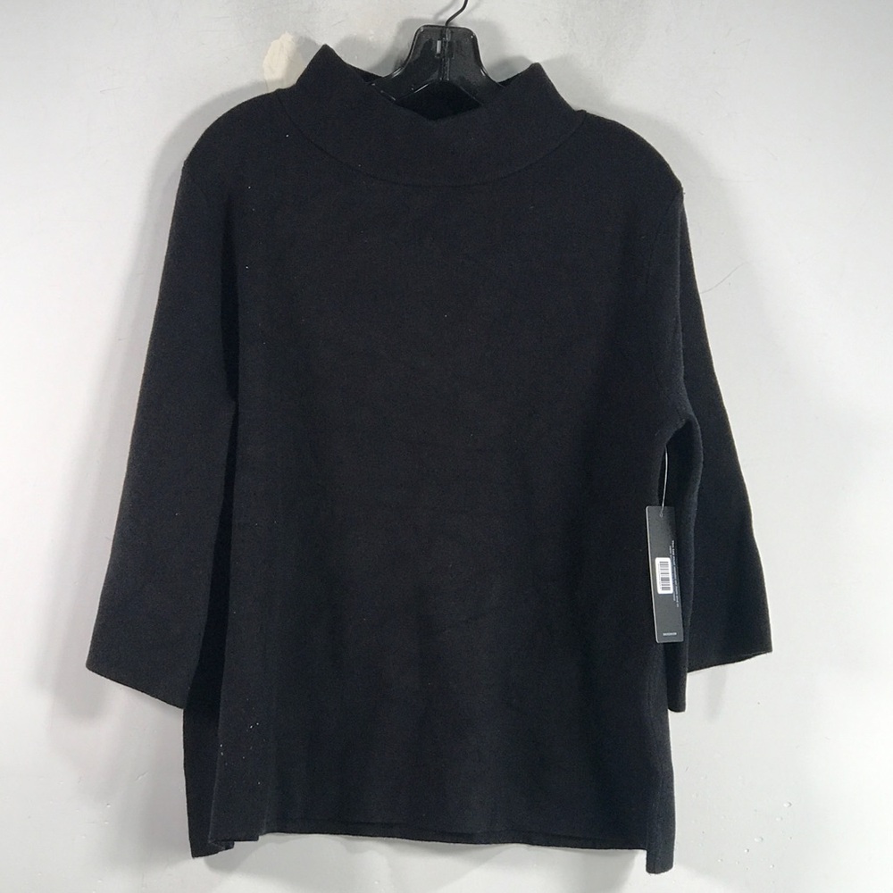 Daily Look x Rielle 3/4 Sleeve Mock Neck Top, Women's Size XL - Black